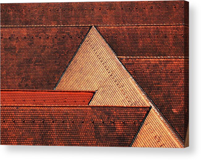 Roof Acrylic Print featuring the photograph Rooftop Symphony by Frank Daske