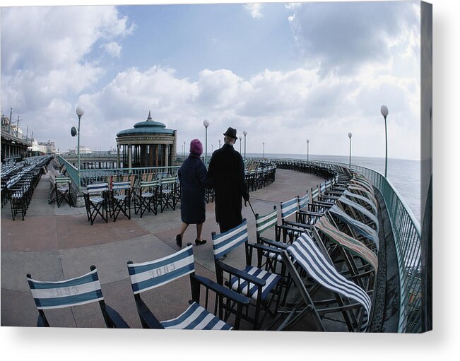 Water's Edge Acrylic Print featuring the photograph Seafront Stroll by Epics