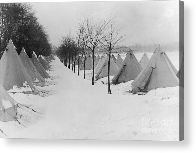 1910-1919 Acrylic Print featuring the photograph Shelters For Citizens After Harbor by Bettmann