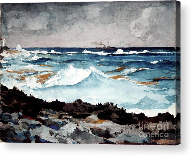 19th Century Style Acrylic Print featuring the drawing Shore And Surf by Heritage Images