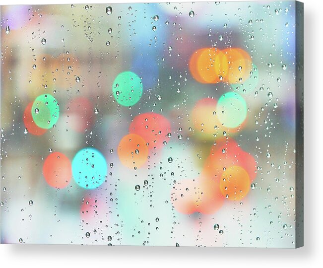 Minneapolis Acrylic Print featuring the photograph Skyway In The Rain 3 by Jim Hughes