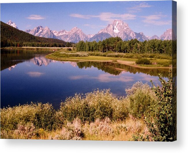Water Acrylic Print featuring the photograph Snake River and Teton Range by Scott Kingery