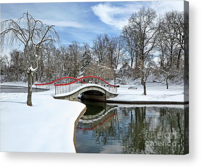 Winter Acrylic Print featuring the photograph Springtime On Hold by Geoff Crego