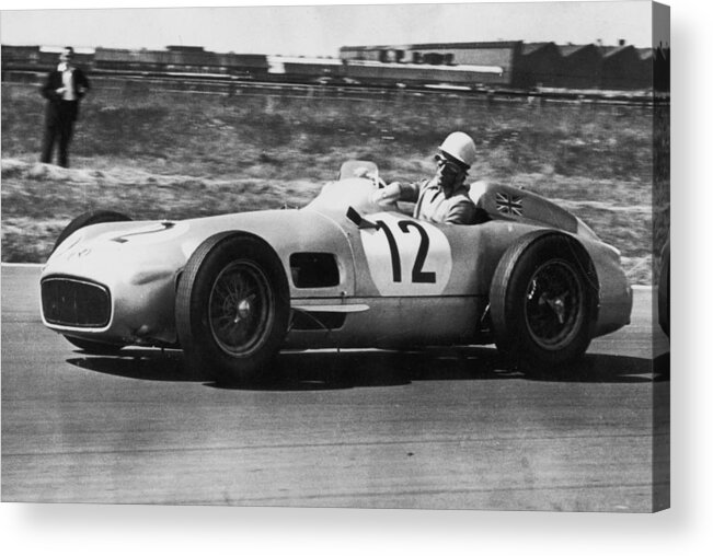 Formula One Grand Prix Acrylic Print featuring the photograph Stirling Moss Wins by Keystone