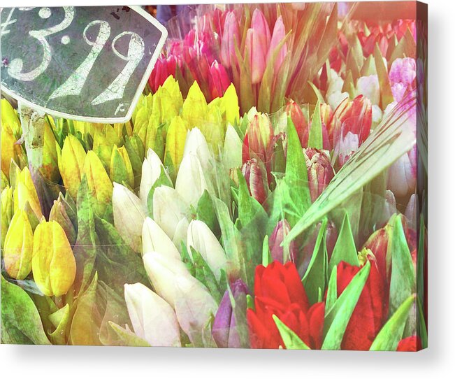 Bouquets Acrylic Print featuring the photograph Street Bouquets by JAMART Photography