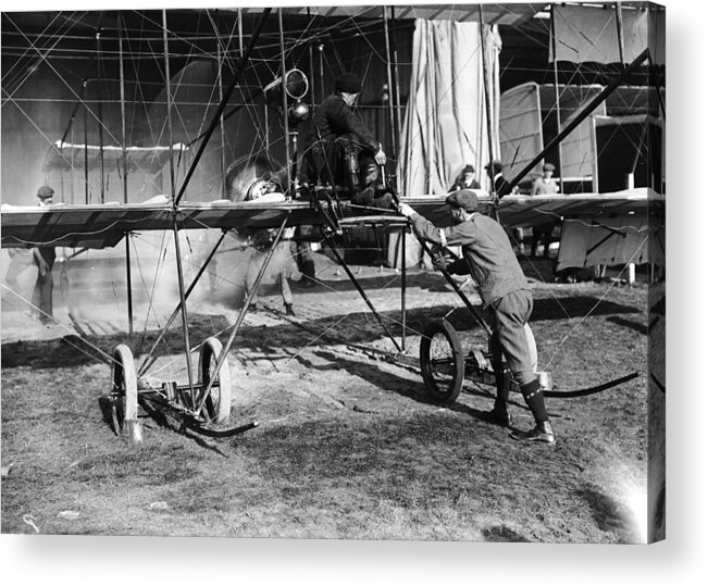 Adjusting Acrylic Print featuring the photograph The Future Of Flight by W. G. Phillips