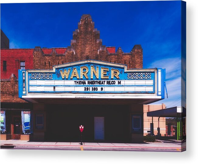 Warner Theatre Acrylic Print featuring the photograph The Old Warner Theatre by Mountain Dreams