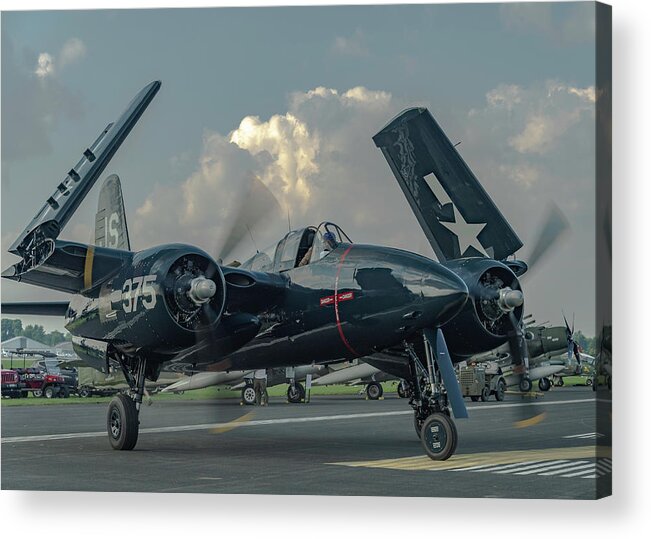 Plane Acrylic Print featuring the photograph Tigercat by Laura Hedien