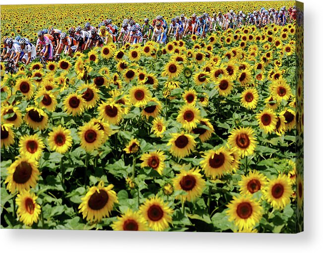 Vatan Acrylic Print featuring the photograph Tour De France 2009 Stage Eleven by Jasper Juinen