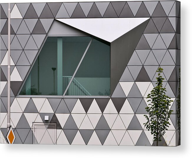 Architecture Acrylic Print featuring the photograph Triangles by Henk Van Maastricht