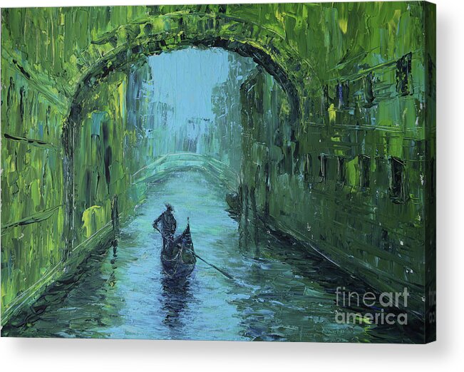 Art Acrylic Print featuring the painting Venice by Denys Kuvaiev
