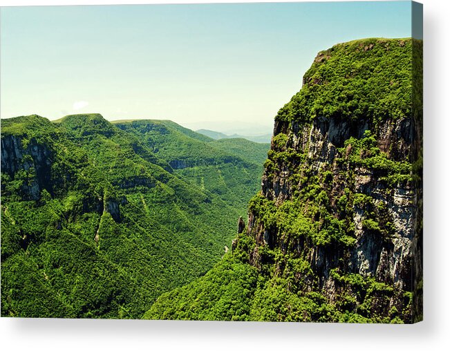 Scenics Acrylic Print featuring the photograph View Of Canyon Fortaleza by Ale Santos