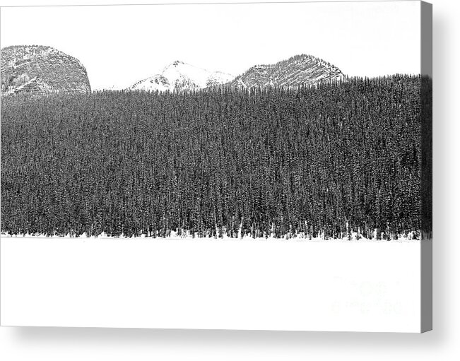 Lake Louise Acrylic Print featuring the photograph Walking on Water, Lake Louise by Darcy Dietrich