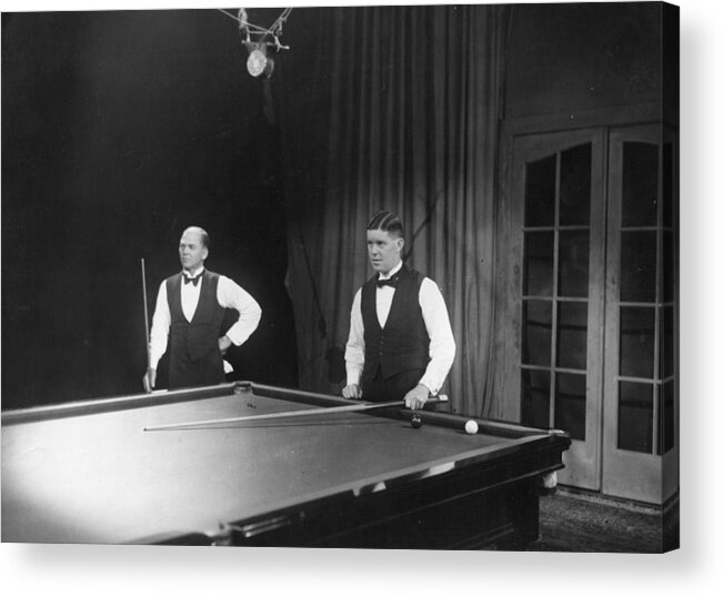 Snooker Acrylic Print featuring the photograph Walter Lindrum by Hulton Archive