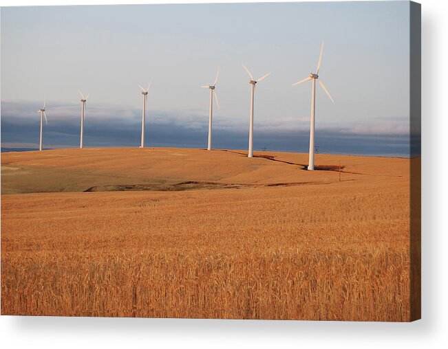 Environmental Conservation Acrylic Print featuring the photograph Wind Power by Image By Brent R. Carreau