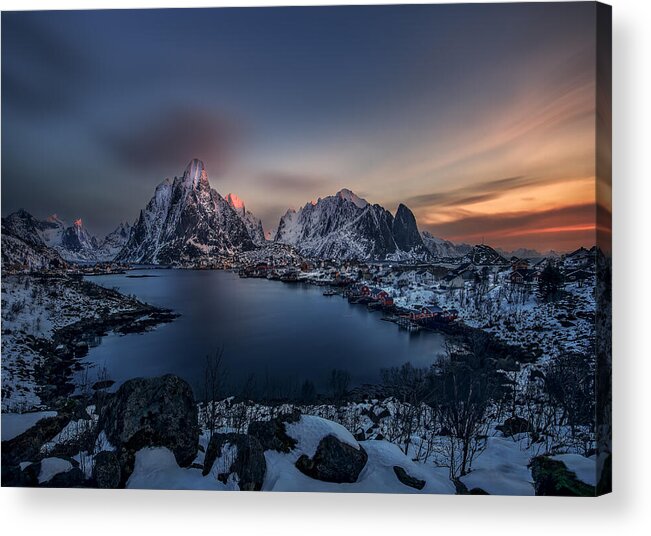 Norway Acrylic Print featuring the photograph Winter Sunrise by Shirley Ji