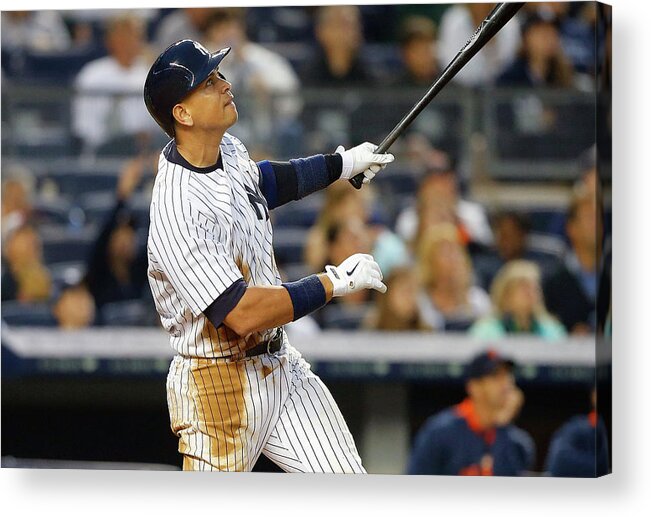 Following Acrylic Print featuring the photograph Alex Rodriguez by Jim Mcisaac