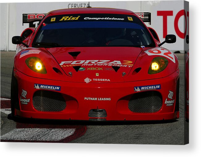 California Acrylic Print featuring the photograph ALMS Grand Prix of Long Beach Qualifying #1 by Darrell Ingham