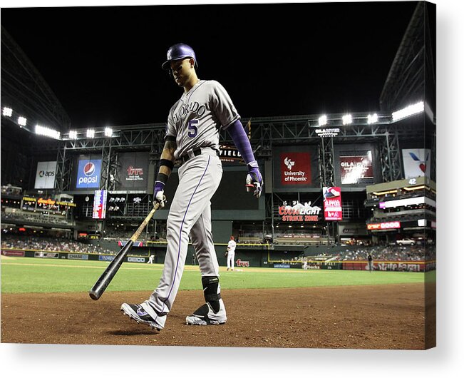 Home Base Acrylic Print featuring the photograph Carlos Gonzalez by Christian Petersen