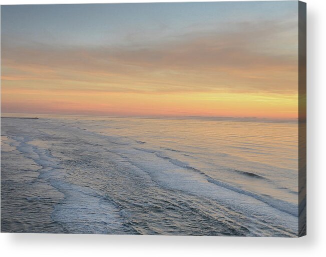 Color Acrylic Print featuring the photograph Coastal Sunset by Jerry Cahill