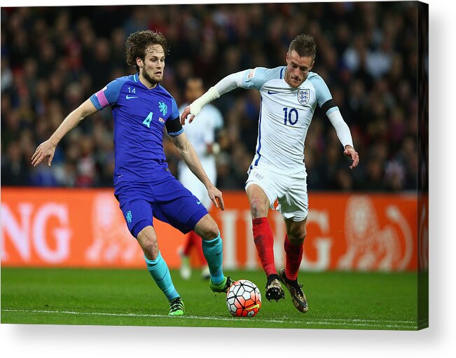 International Match Acrylic Print featuring the photograph England v Netherlands - International Friendly #1 by Paul Gilham