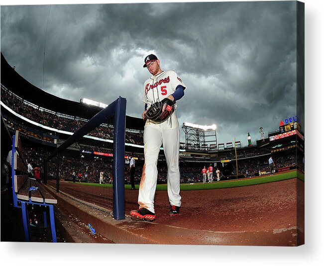 Atlanta Acrylic Print featuring the photograph Freddie Freeman #1 by Scott Cunningham