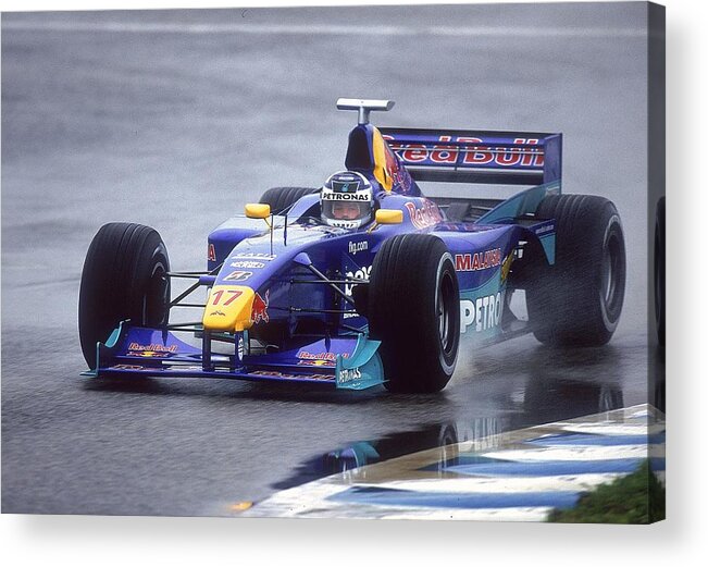 Sauber F1 Team Acrylic Print featuring the photograph Kimi Raikkonen #1 by Mark Thompson