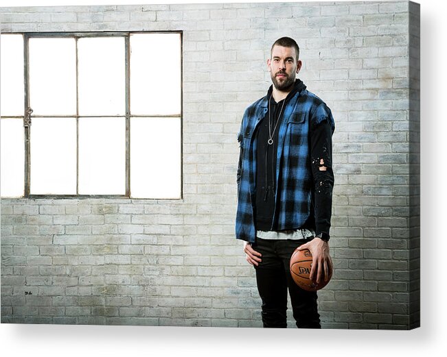 Nba Pro Basketball Acrylic Print featuring the photograph Marc Gasol by Nathaniel S. Butler