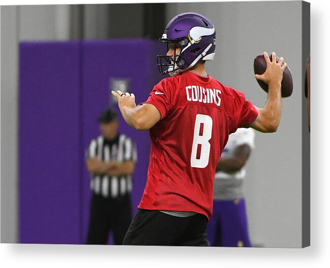 Kirk Cousins Acrylic Print featuring the photograph NFL: MAY 30 Vikings OTA #1 by Icon Sportswire