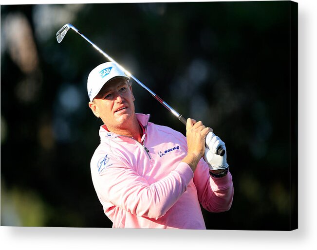 People Acrylic Print featuring the photograph Omega Dubai Desert Classic - Day Two #13 by David Cannon