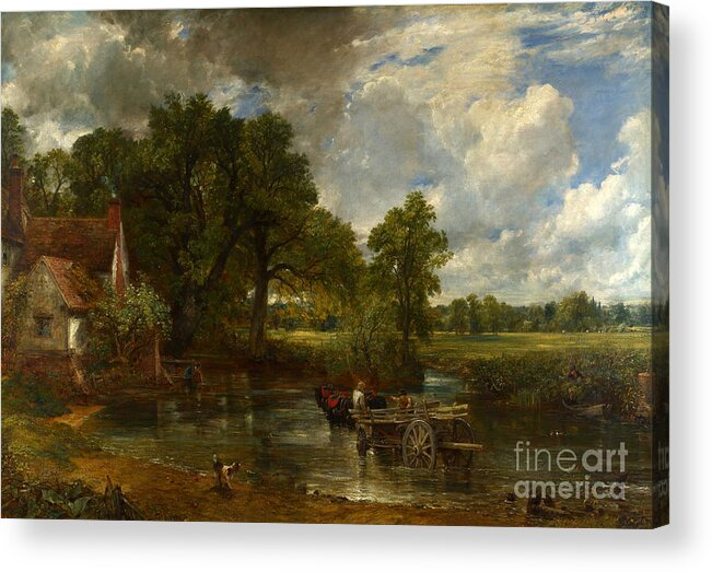 The Hay Wain Acrylic Print featuring the painting The Hay Wain #13 by John Constable