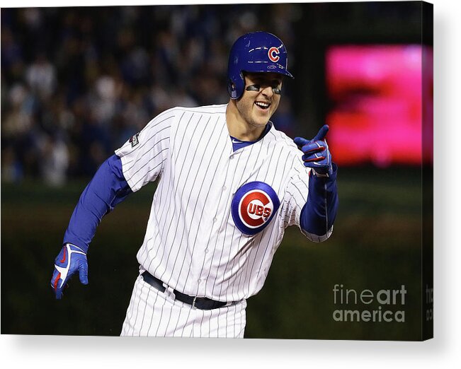 Three Quarter Length Acrylic Print featuring the photograph Anthony Rizzo by Jonathan Daniel