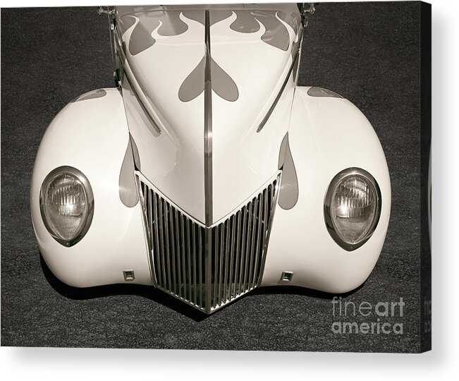 American Acrylic Print featuring the photograph 1939 Ford Cabriolet by Martin Konopacki