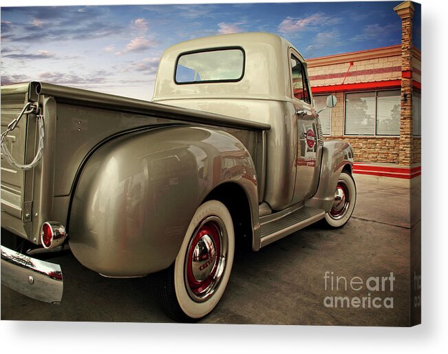 Rare Trucks Acrylic Print featuring the photograph 1954 Chevrolet 3100 Half-Ton Pickup #7953 by Earl Johnson