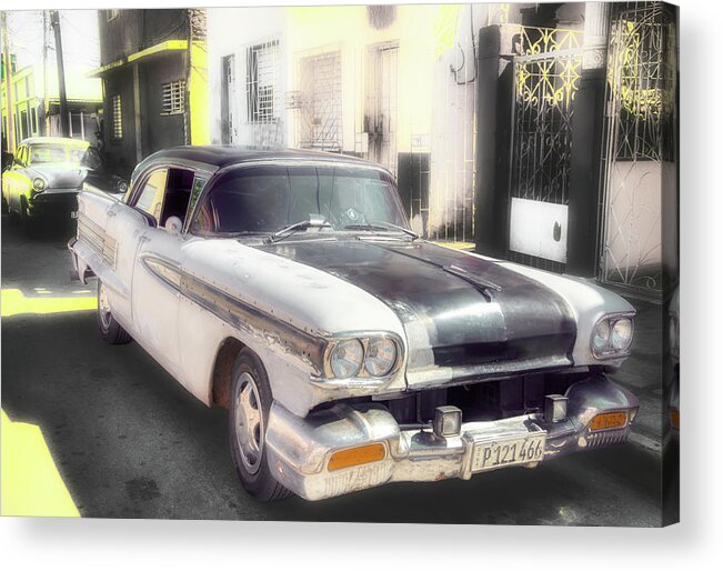 Old Car Acrylic Print featuring the photograph 1958 Oldsmobile Super 88 by Micah Offman