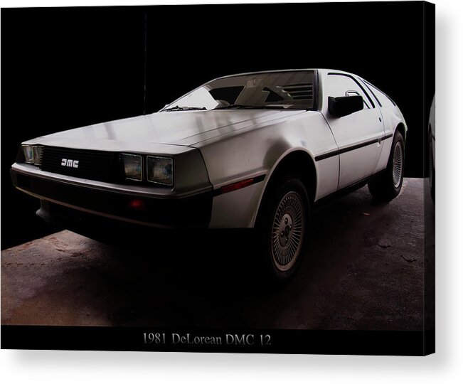 Classic Cars Acrylic Print featuring the photograph 1981 DeLorean DMC 12 by Flees Photos