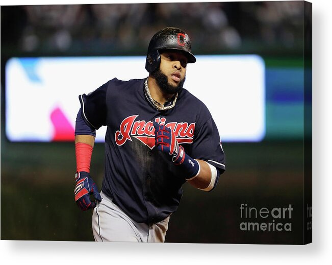 Second Inning Acrylic Print featuring the photograph Carlos Santana by Jamie Squire