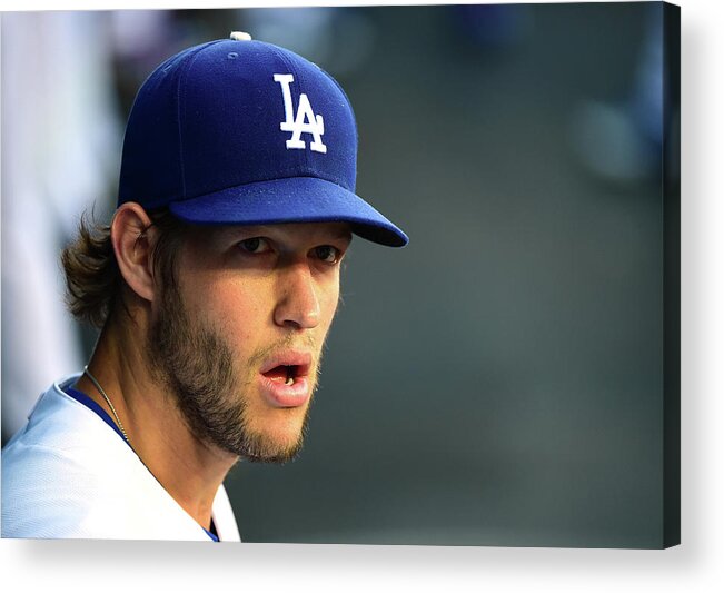People Acrylic Print featuring the photograph Clayton Kershaw #2 by Harry How