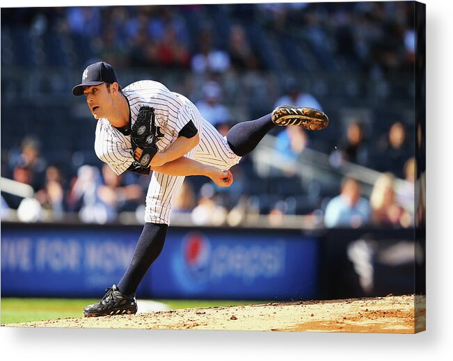 Ninth Inning Acrylic Print featuring the photograph David Robertson by Al Bello