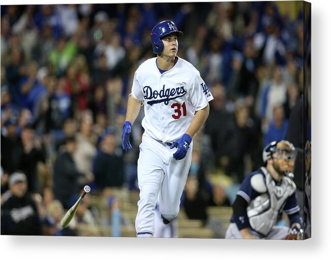 People Acrylic Print featuring the photograph Joc Pederson by Stephen Dunn