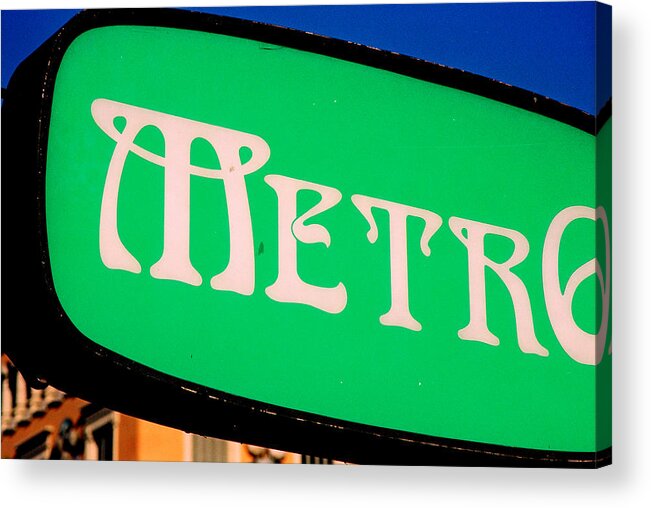 Travel Acrylic Print featuring the photograph Metro #2 by Claude Taylor