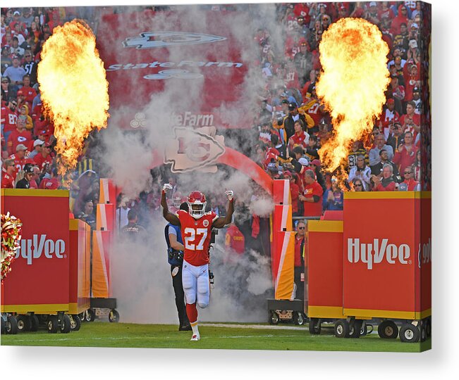 People Acrylic Print featuring the photograph Pittsburgh Steelers v Kansas City Chiefs #24 by Peter G. Aiken