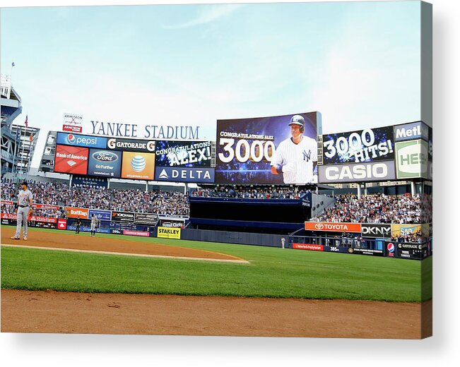 People Acrylic Print featuring the photograph Alex Rodriguez by Al Bello
