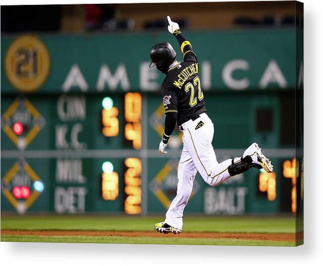 American League Baseball Acrylic Print featuring the photograph Andrew Mccutchen by Jared Wickerham