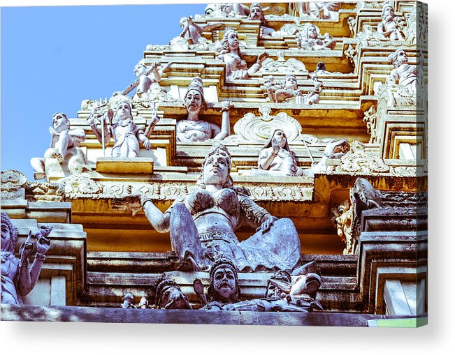 Hinduism Acrylic Print featuring the photograph Bull Temple by Neha Gupta