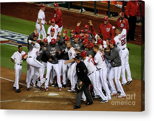 Playoffs Acrylic Print featuring the photograph Jayson Werth by Patrick Mcdermott