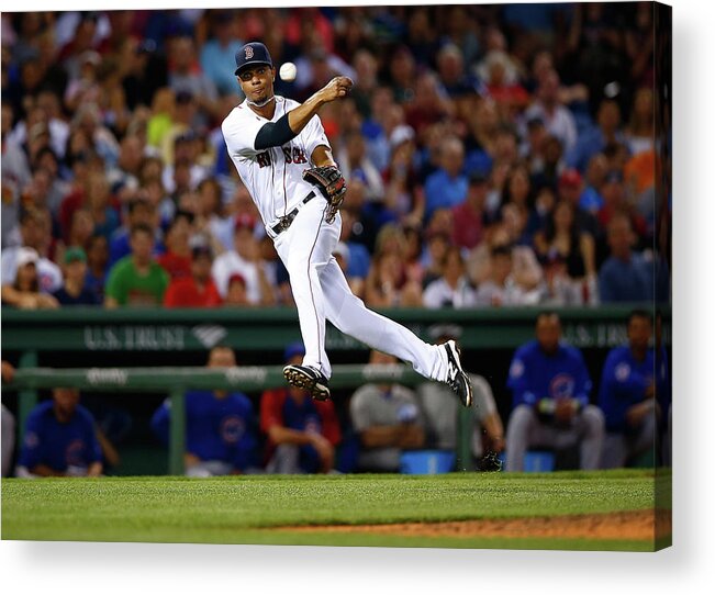 American League Baseball Acrylic Print featuring the photograph Xander Bogaerts #3 by Jared Wickerham