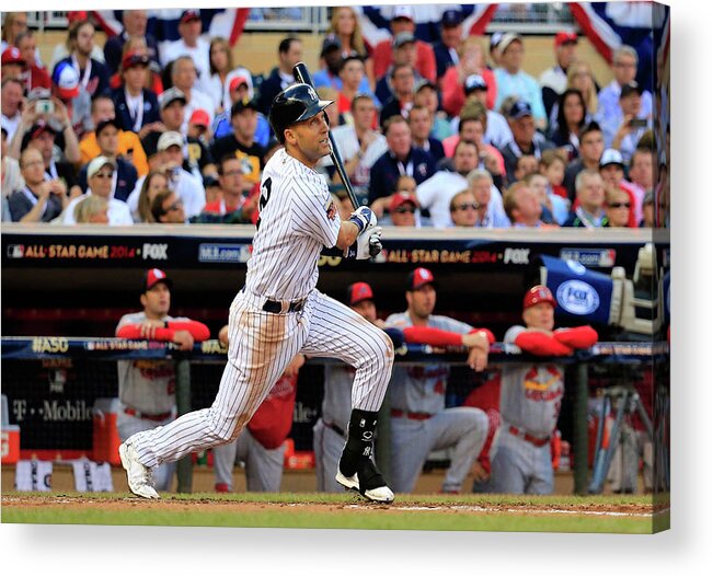 American League Baseball Acrylic Print featuring the photograph Derek Jeter by Rob Carr