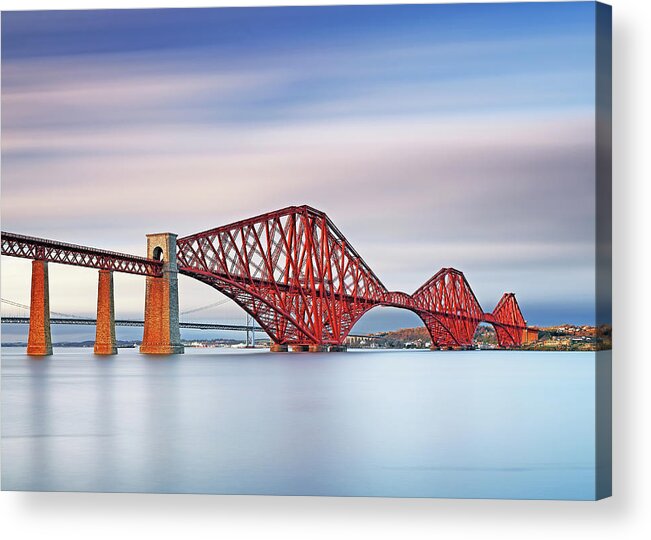 Bridges Acrylic Print featuring the photograph Forth Railway Bridge #4 by Grant Glendinning