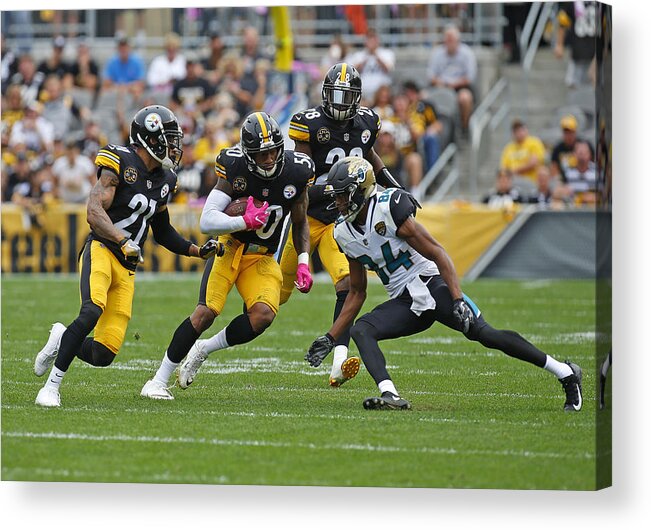 Heinz Field Acrylic Print featuring the photograph Jacksonville Jaguars v Pittsburgh Steelers #4 by Justin K. Aller